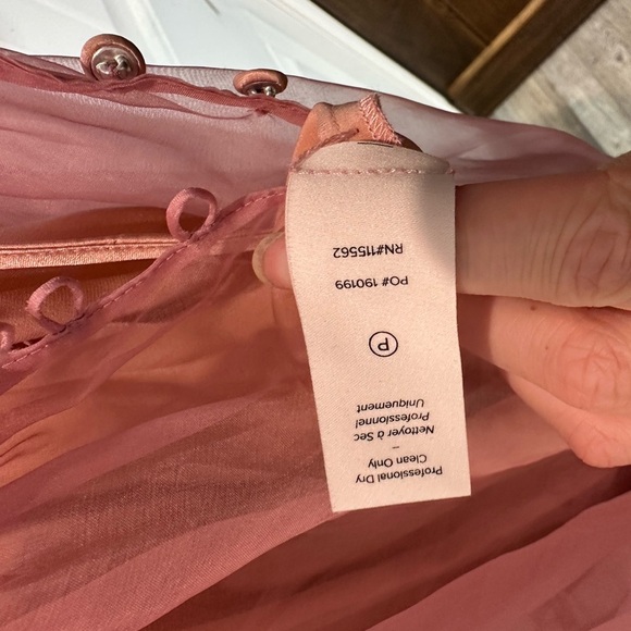 Cinq A Sept Veronique Tiered Organza Silk Colorblock Gown - Picture 6 of 16